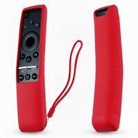 Control Para TV Comando Por Voz Smart + Funda Color Rojo