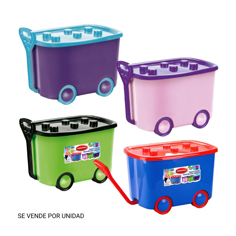 Carrito con jalador Polinplast