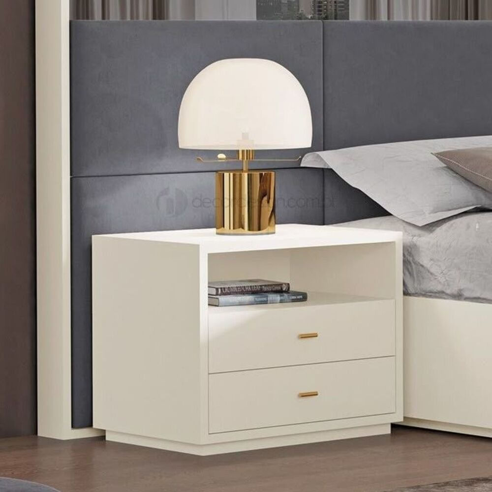 Velador Mesa de Noche Singer Color Blanco TU MESITA