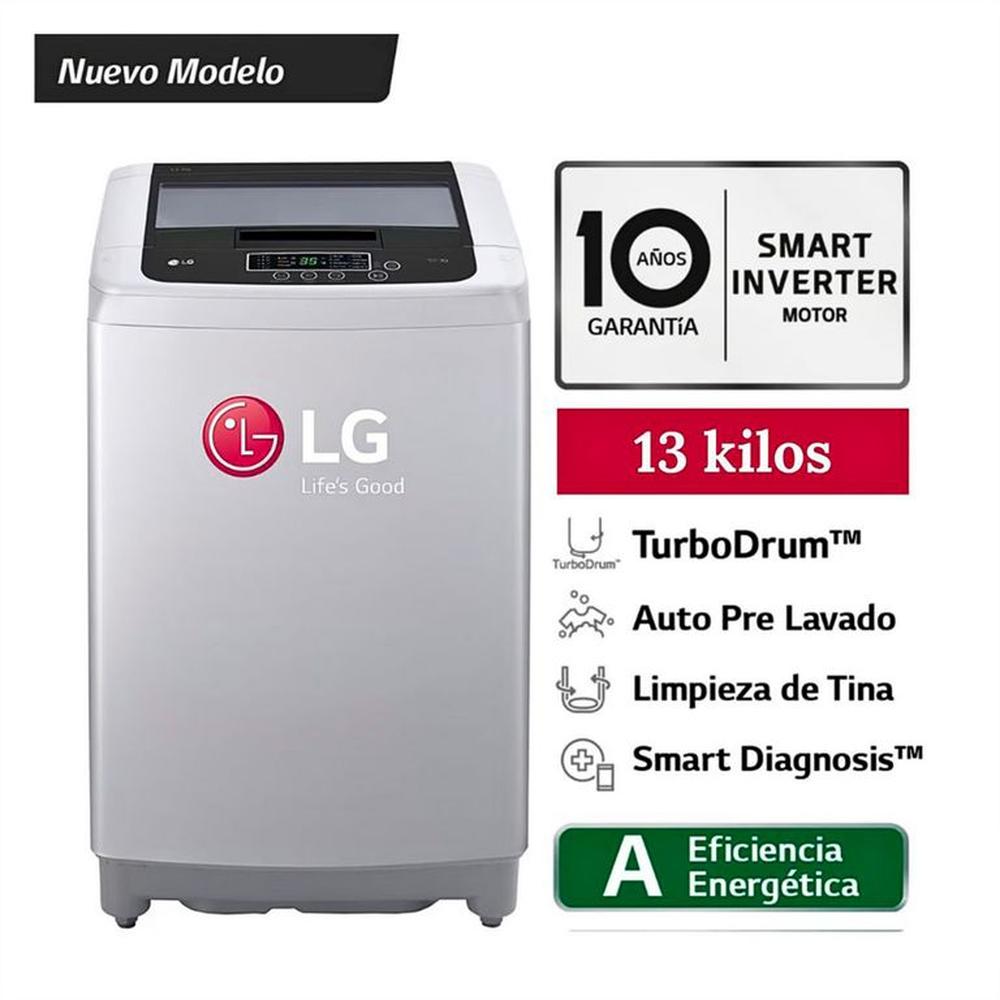 Lavadora LG Carga Superior 13 Kg WT13DPBK Gris
