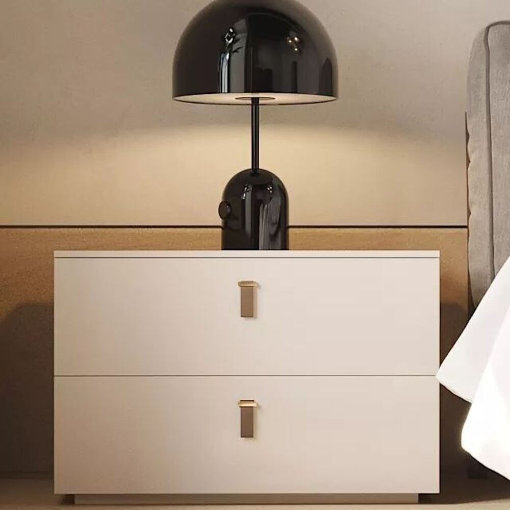 Velador Moderno Delta Color Blanco TU MESITA