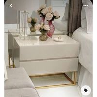 Velador Jin Color Blanco  Gloss TU MESITA