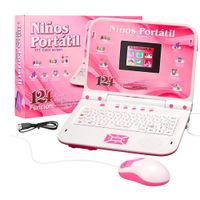 Mini Laptop y Mouse Musical para Niñas Cable USB Cargador