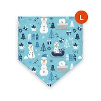 Bandana para mascotas Bandydog! Navidad Congelada L