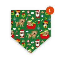 Bandana para mascotas Bandydog! Navidad - Christmas Pawty L