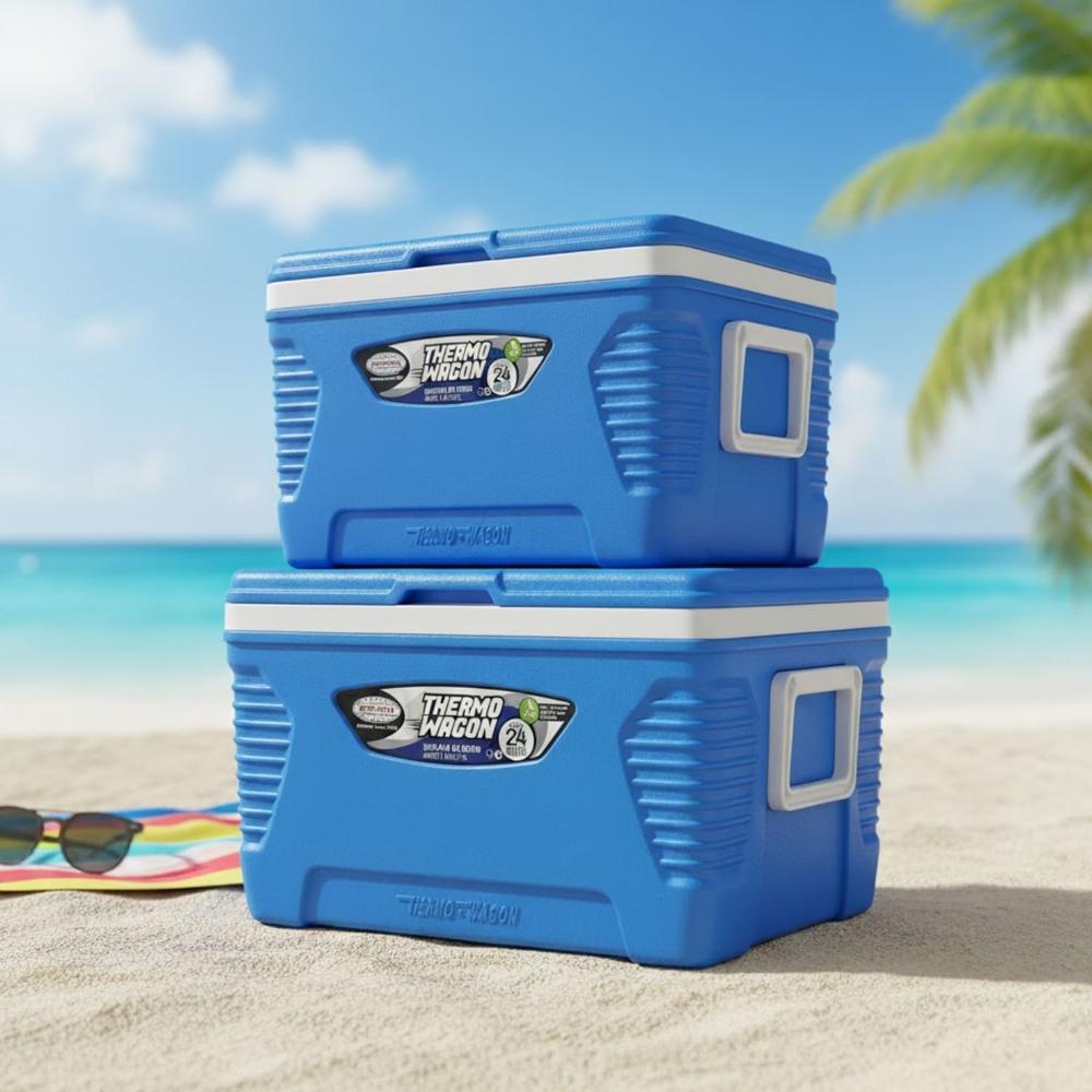 Cooler Thermo Wagon 62+ 32L – Resistencia y Gran Capacidad Azul
