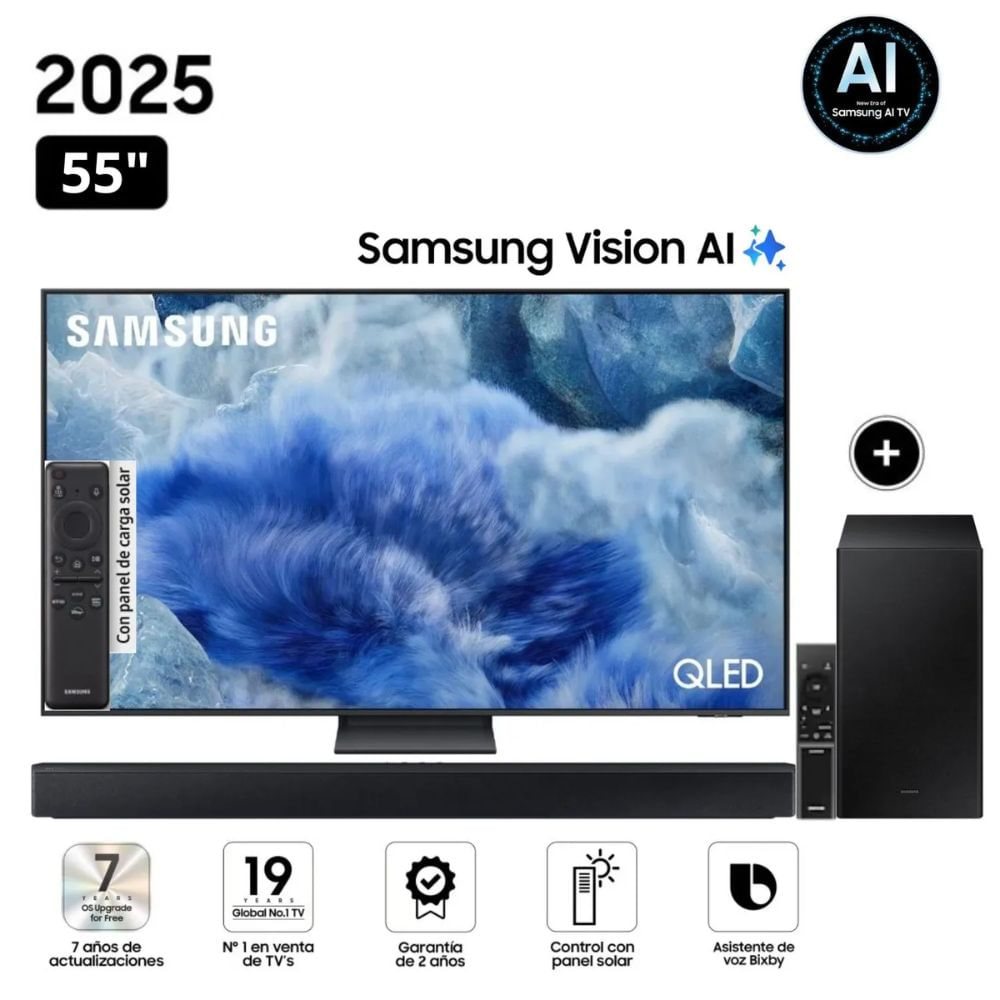 Televisor Samsung 55 QLED Q8F Vision Ai Smart Tv 2025