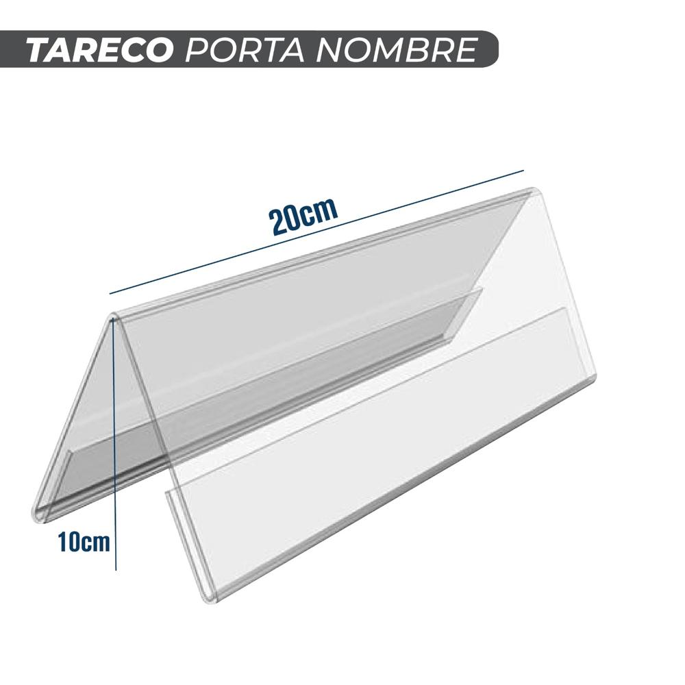 Tareco Porta nombre de Acrilico - 20 cm | Promart.pe - Promart