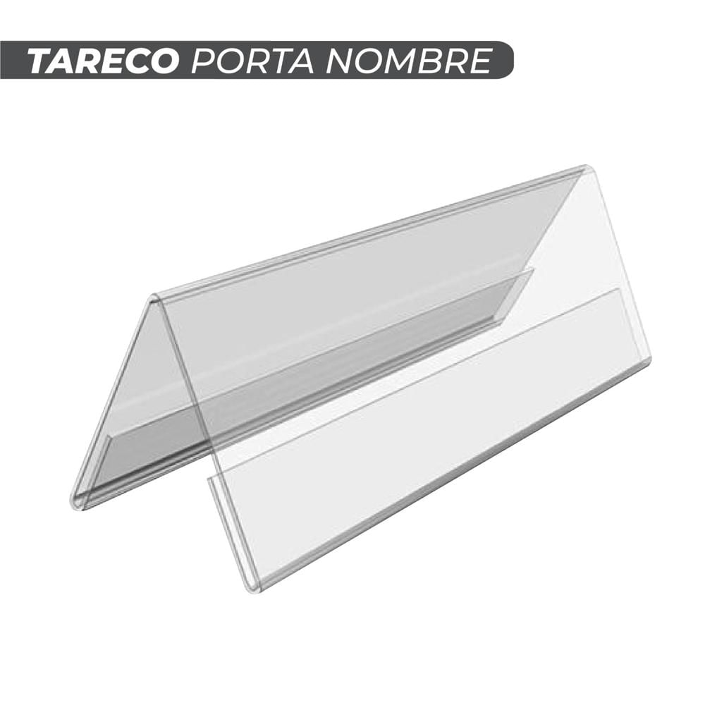 Tareco Porta nombre de Acrilico - 20 cm