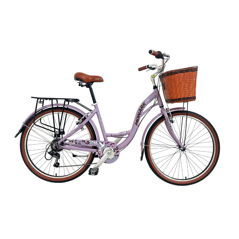 Bicicleta Mujer Monark Romantic Aro 26 Lila