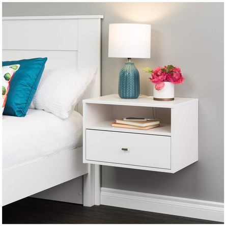 Velador Flotante Milanna Ventitas Home Blanco