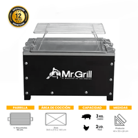 Caja China Chica Galv. Sin Ruedas + Parrilla