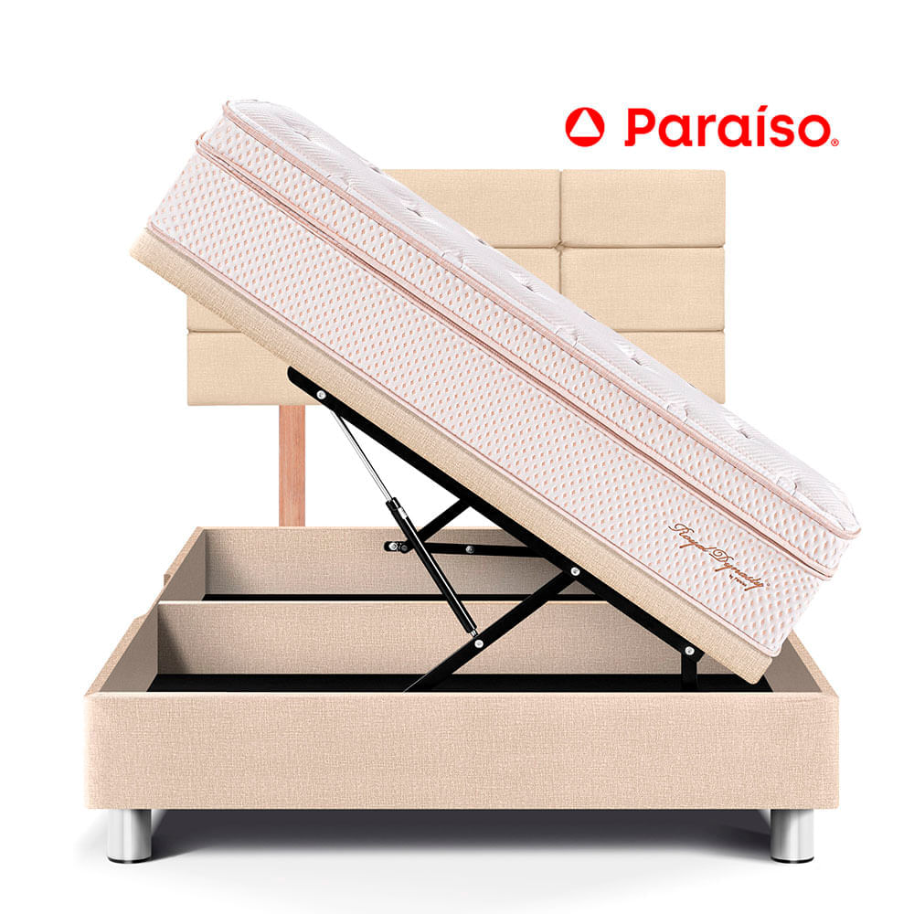 Dormitorio Boxet Blocks Royal Dynasty 1.5 Plazas Champagne