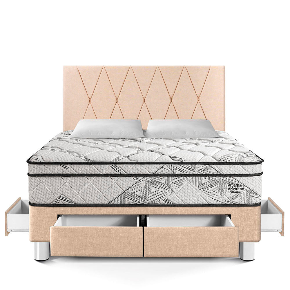 Dormitorio Pocket Advance Con cajones King Cabecera Loft