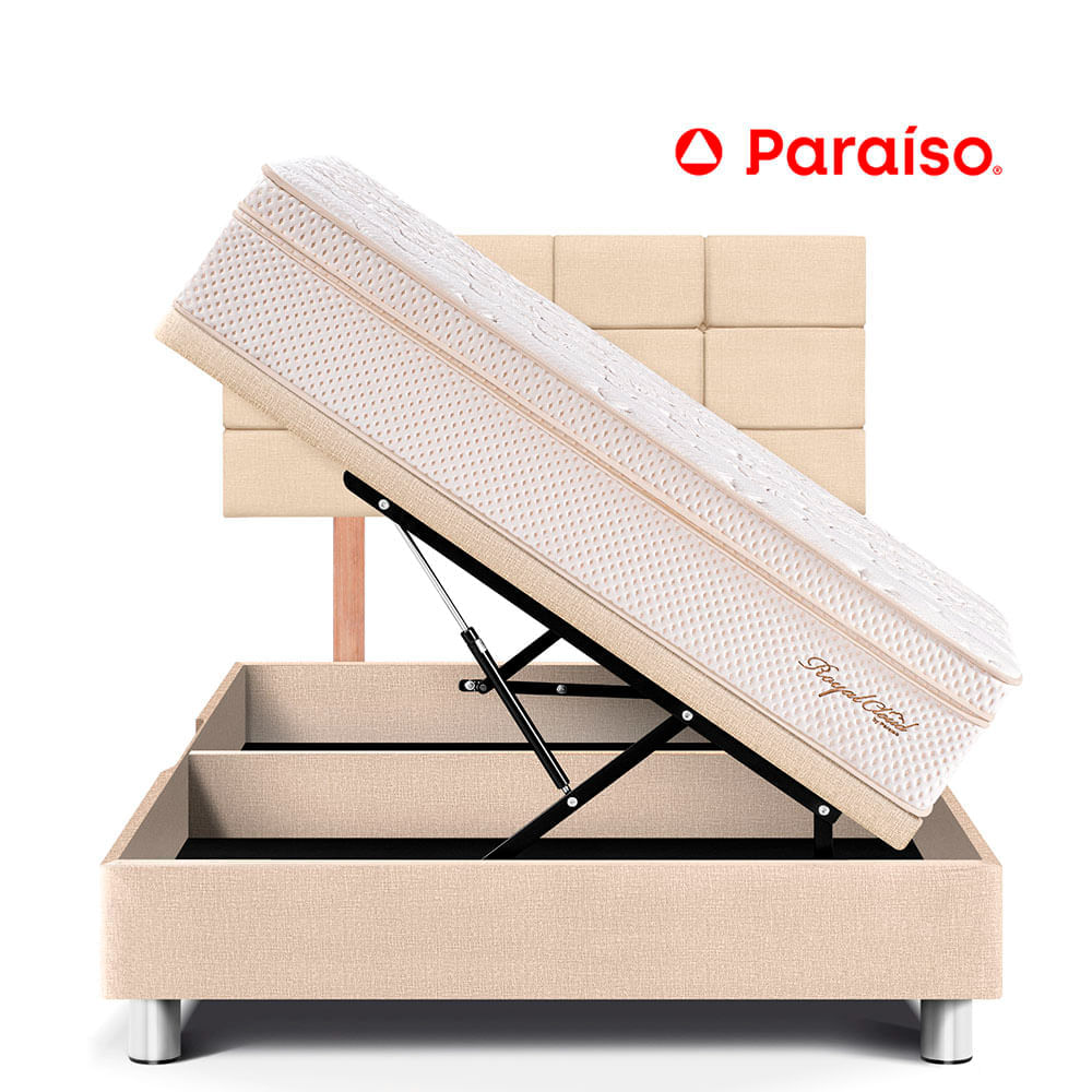 Dormitorio Boxet Blocks Royal Cloud 2 Plazas Champagne