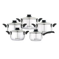 Set de Ollas 10 Piezas Valencia Facusa con Tapa de Vidrio Facusa - 10286350