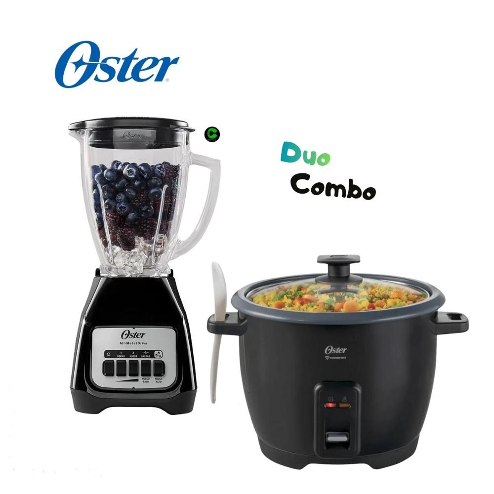 Combo Oster Olla Arrocera CKSTRCB10DFBLK y Licuadora BLSTKAGBPB 1.5 Litros