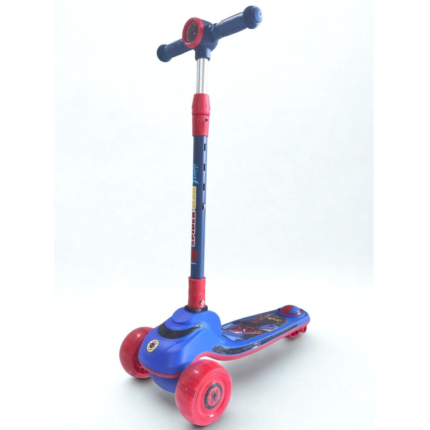 Triscooter Spiderman Con Luces Azul/Rojo