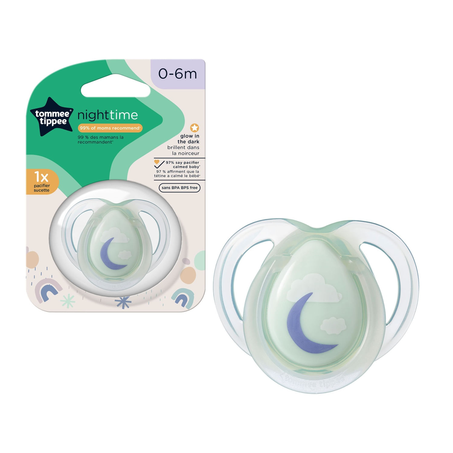 Chupón Tommee Tippee Night Time 0-6M