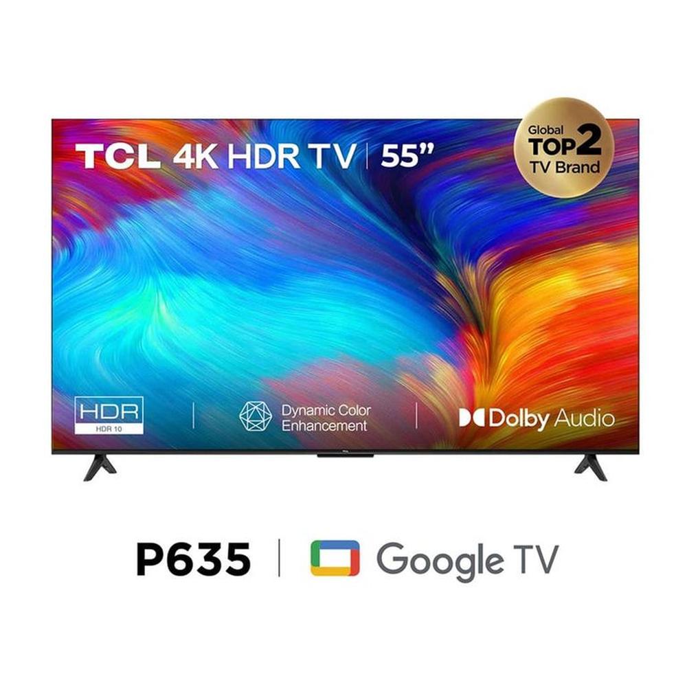 Televisor TCL 55 Pulg. LED Smart Google TV UHD 4K 55P635