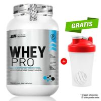 WHEY PRO 1.1 KG PROTEÍNA UN VAINILLA + SHAKER