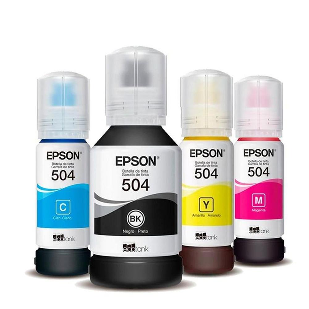 JUEGO DE BOTELLAS DE TINTA EPSON T504 ORIGINAL