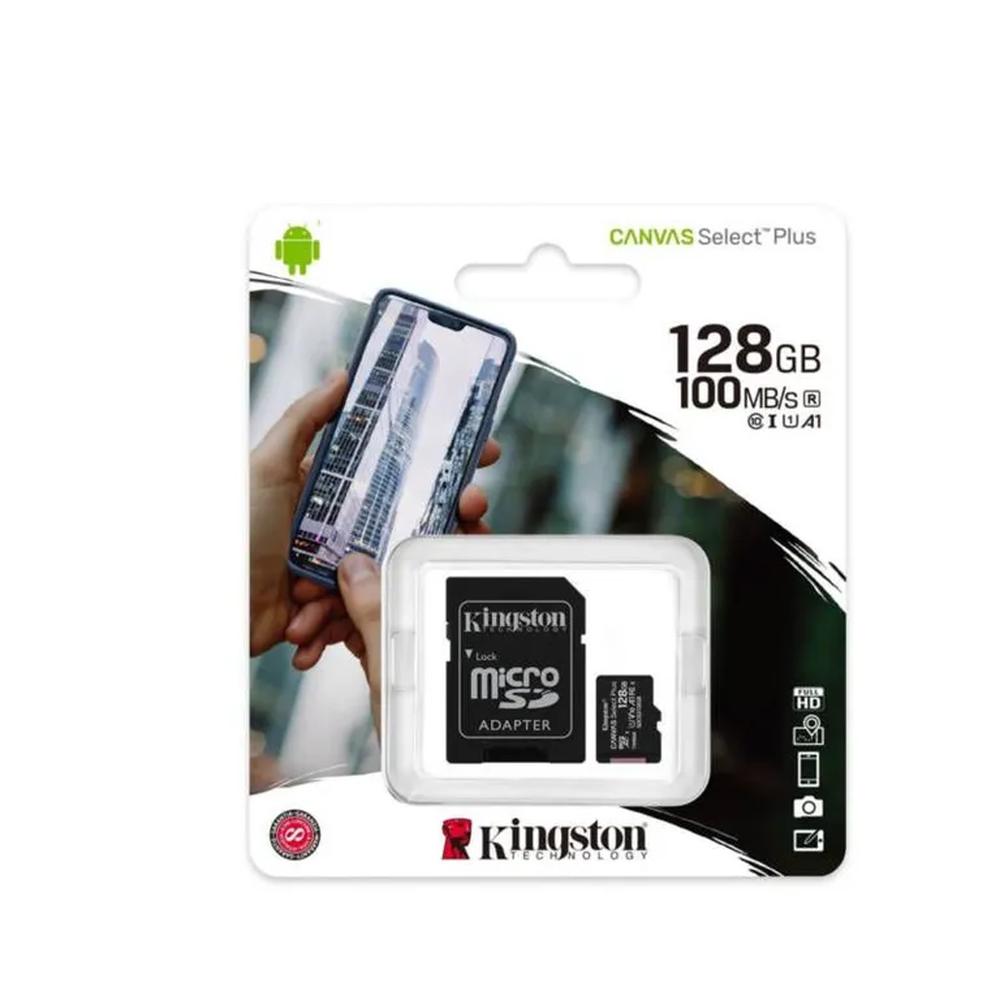 Memoria Microsd Kingston 128Gb Clase 10 Adaptador