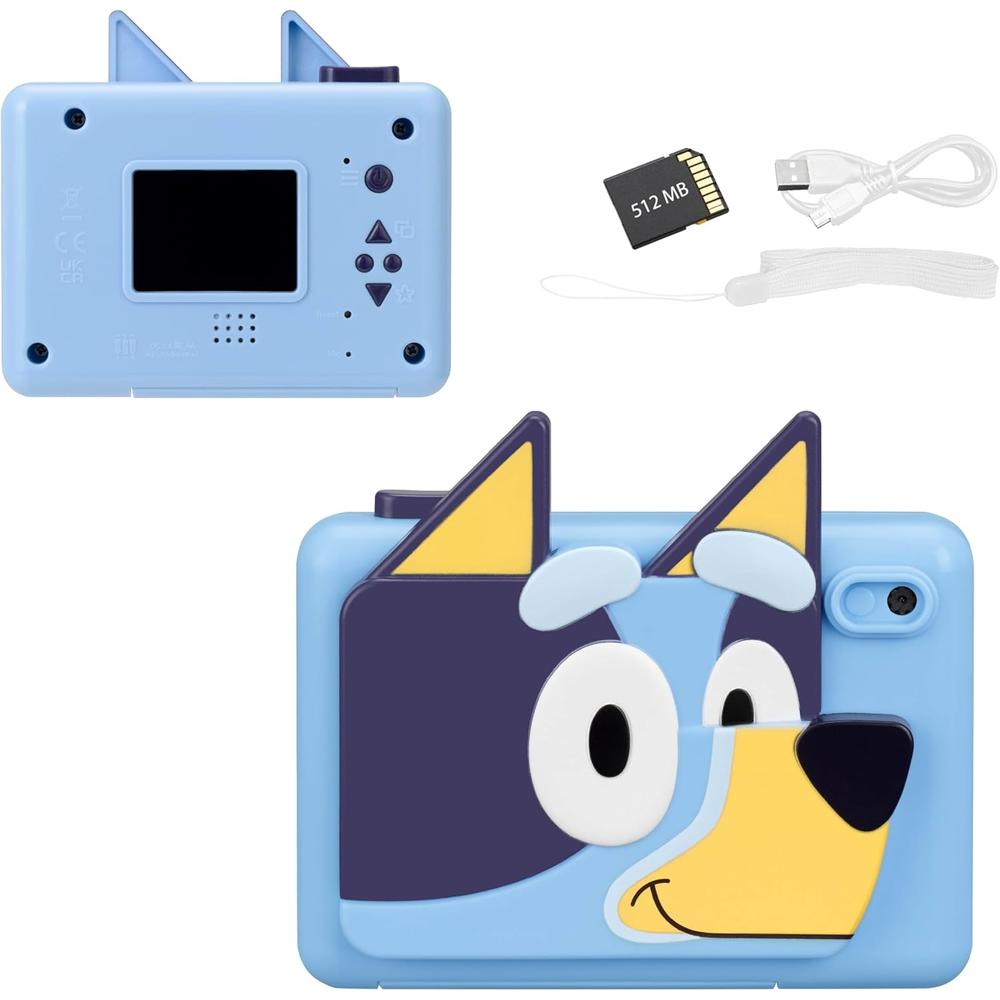 eKids Bluey cámara digital infantil con tarjeta SD y grabación de vídeo