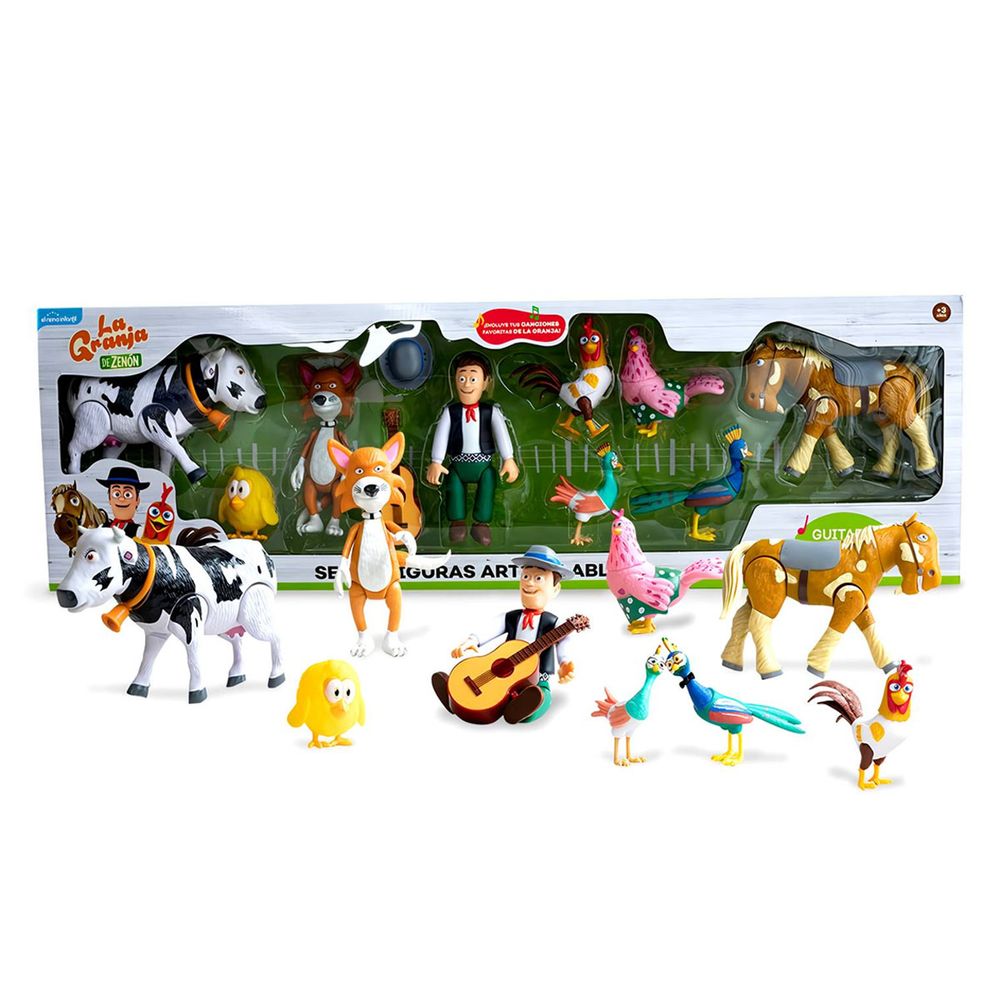 Set de Figuras Articulables La Granja de Zenón 10 Piezas GZM-10 Set de Figuras Articulables La Granja de Zenón 10 Piezas GZM-10