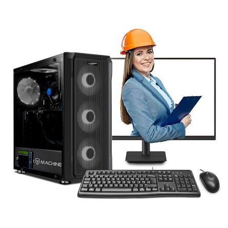 COMPUTADORA INTEL CORE I5 14400F 16GB 500GB 24 IPS RTX3050 6GB PC INGENIERÍA MI PC LISTA MIPCLISTA