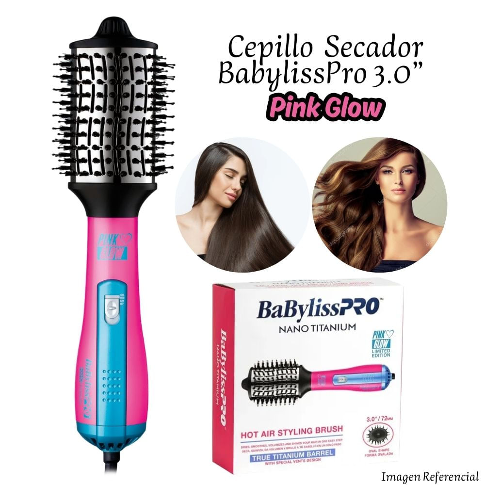 Cepillo Secador de Aire Caliente BaByliss 72mm Fucsia Glow