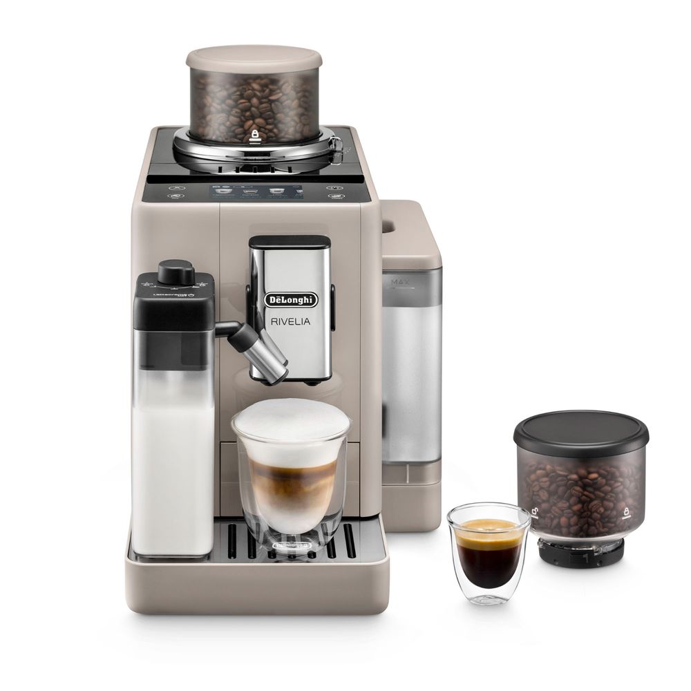 Cafetera Superautomatica Rivelia Delonghi 1.4L EXAM440.55.BG Beige