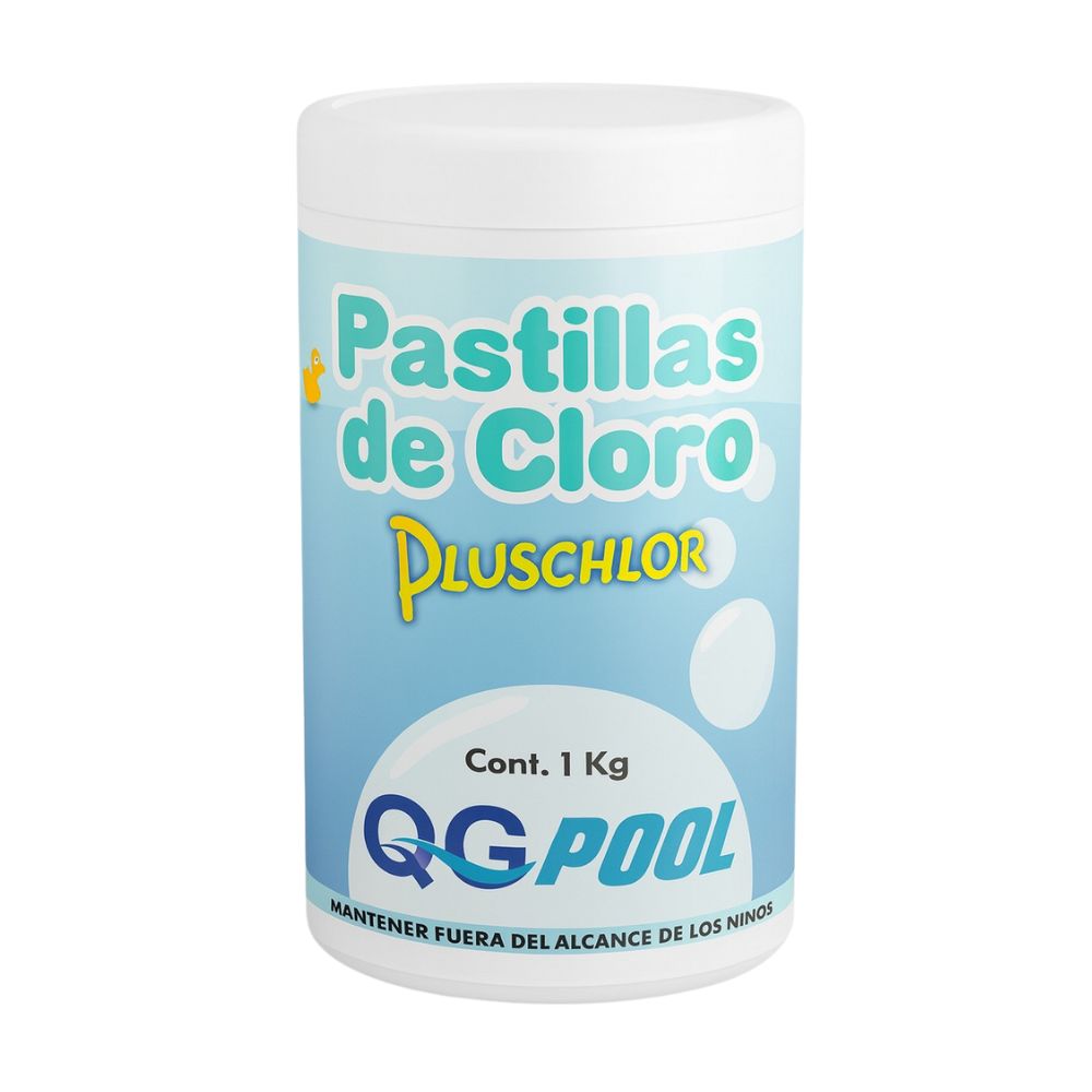 Cloro en Pastillas Pluschlor 1 kg Ácido Tricloroisocianúrico