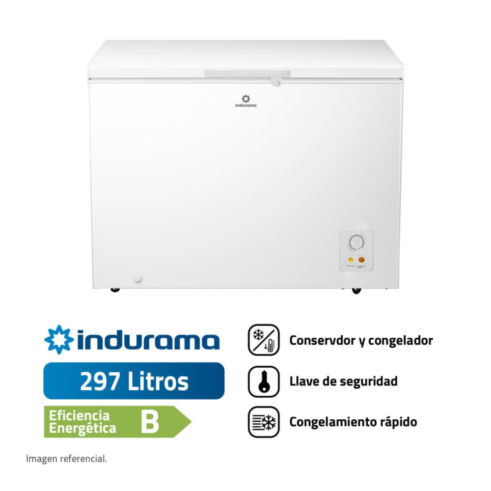 Congelador Indurama 297L CI-320BL Blanco