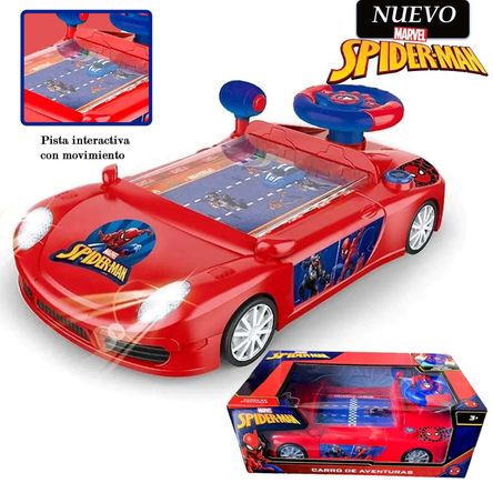 Juguete Coche de Carrera Consola SPIDERMAN con Sonido Juguete Carro de Carrera Consola SPIDERMAN con Sonido SPI-001
