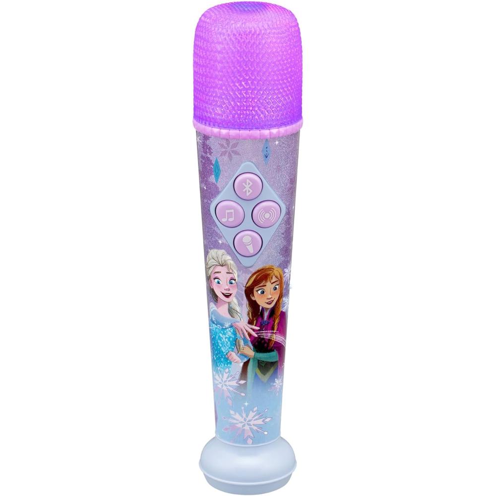 eKids Frozen micrófono Bluetooth infantil con música y luces integradas