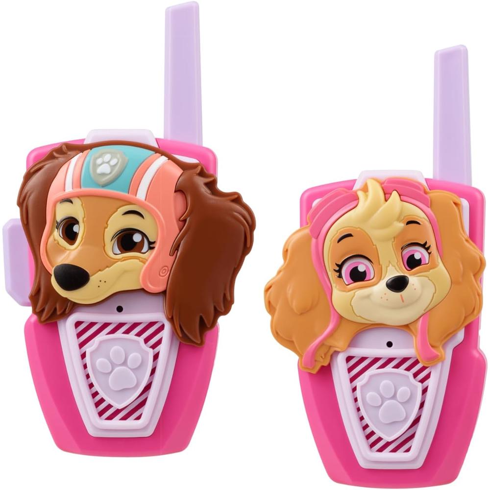 eKids Paw Patrol walkie-talkies infantiles Skye Liberty para interiores y exteriores