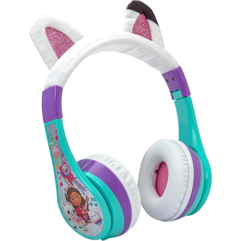eKids Gabby’s Dollhouse auriculares Bluetooth infantiles con micrófono y cable auxiliar