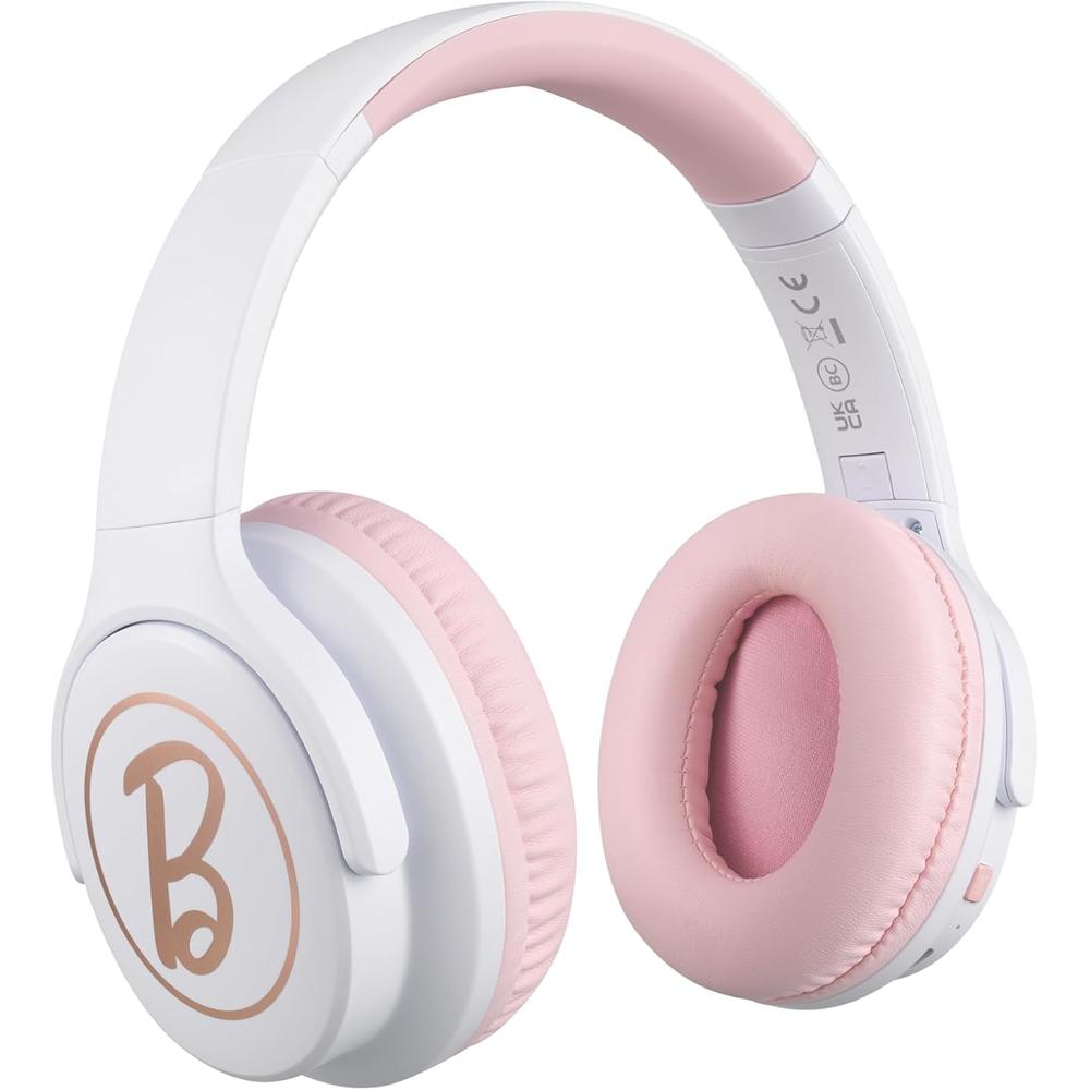 eKids Barbie auriculares inalámbricos Bluetooth con micrófono y cable auxiliar