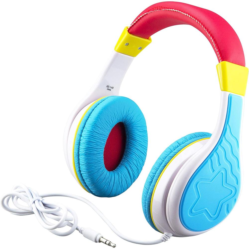 eKids auriculares infantiles multicolor con limitador de volumen seguro