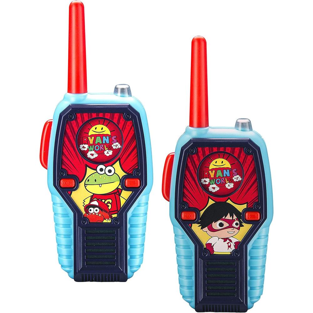 eKids Ryans World walkie talkies infantiles con luces y sonido
