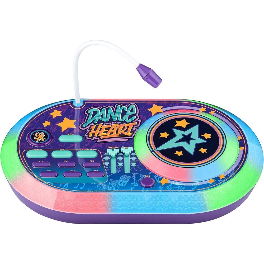 eKids Karmas World tocadiscos DJ Party Mixer con micrófono incorporado