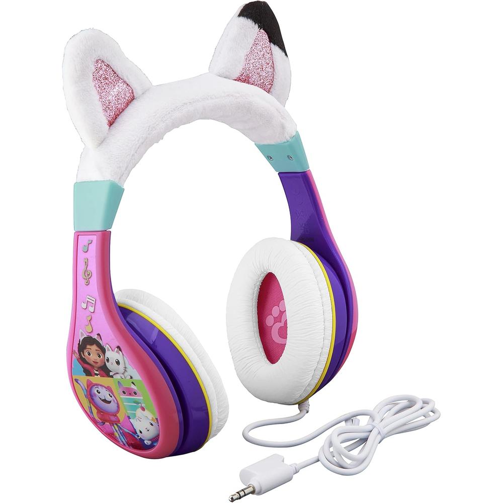 eKids Gabbys Dollhouse auriculares infantiles con cable y divisor incluido