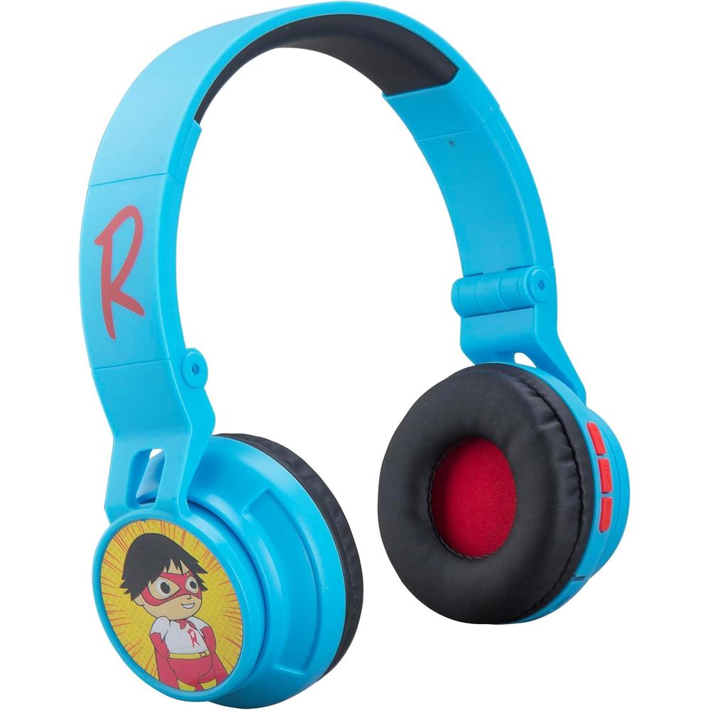 eKids Ryans World auriculares Bluetooth infantiles plegables con micrófono