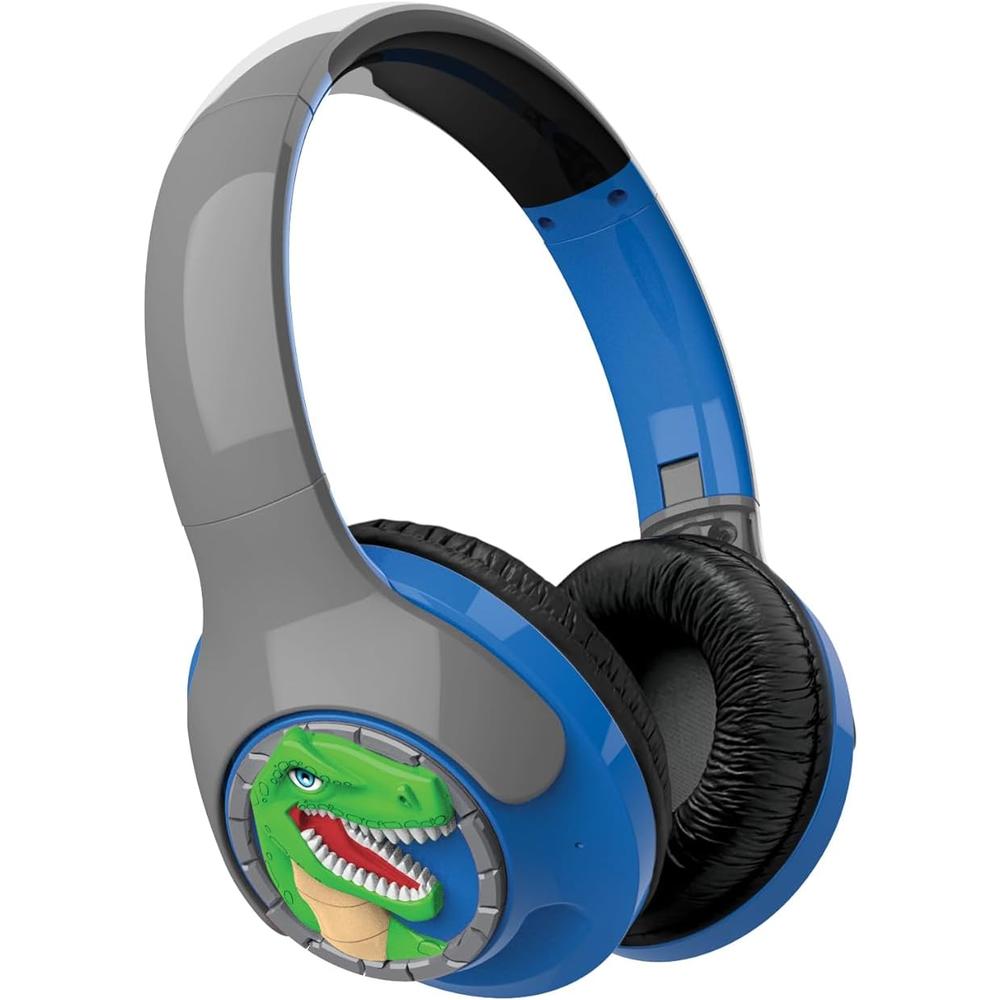 eKids dinosaurio auriculares Bluetooth infantiles con volumen reducido