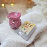 PACK WAX MELTS PERFUMADA MAS HORNITO QUEMADOR ROSADO