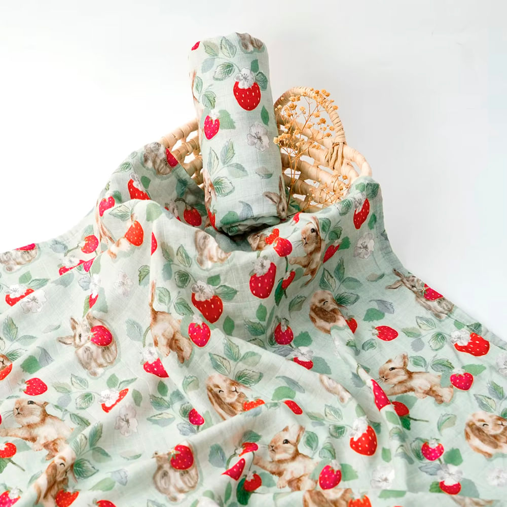 Manta de Muselina Suave para Bebé Bambú y Algodón SM14