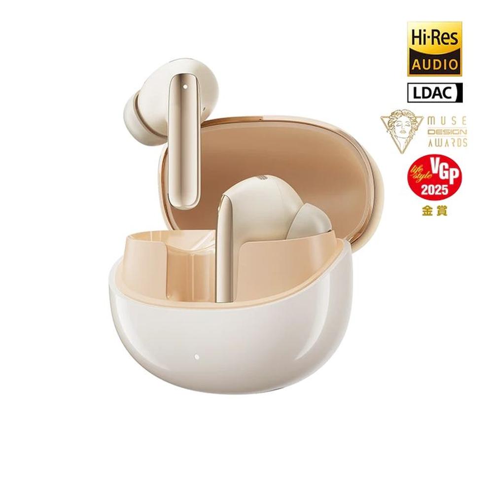 QCY - Audífonos MeloBuds Pro ANC BT 5.3 LDAC Hi-Res 34hrs - Dorado