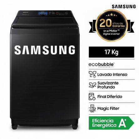 LAVADORA SAMSUNG WA17CG6441BVPE 17KG LAVADORA SAMSUNG WA17CG6441BVPE 17KG