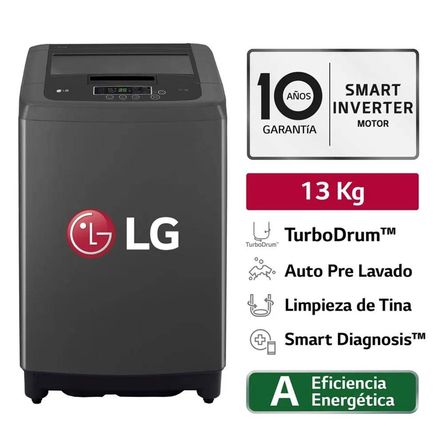 Lavadora LG 13 Kg  Carga Superior WT13BPBK Negro claro